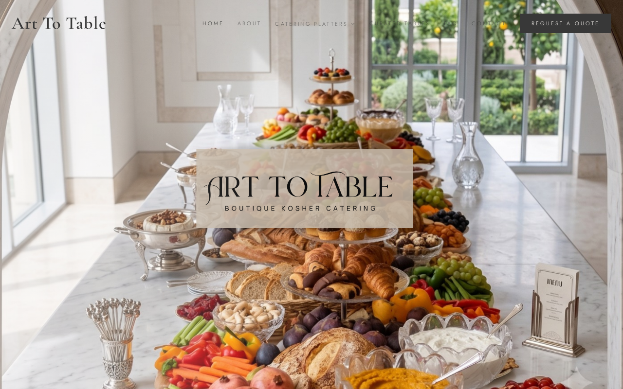 Finished Art2Table website built by LWP